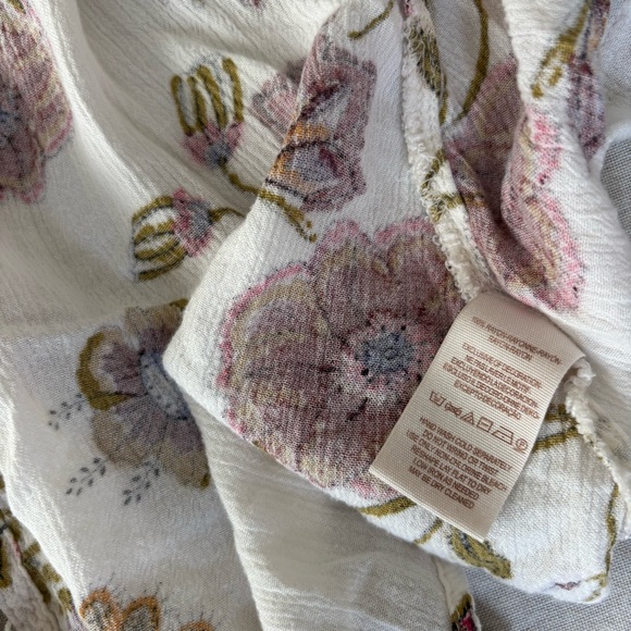 Free People Just The Two Of Us Floral Tunic Top XS | Boho Peasant - Picture 8 of 8